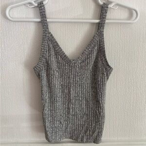 🦋4/$20 SALE - American Eagle Soft and Sexy Knit Grey Ribbed Tank